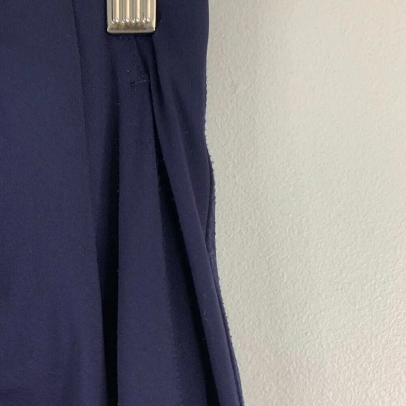 ADAY Women's Turn It Up Pants Navy Blue Dress Trouser High Rise Straight Leg XS - Picture 3 of 13